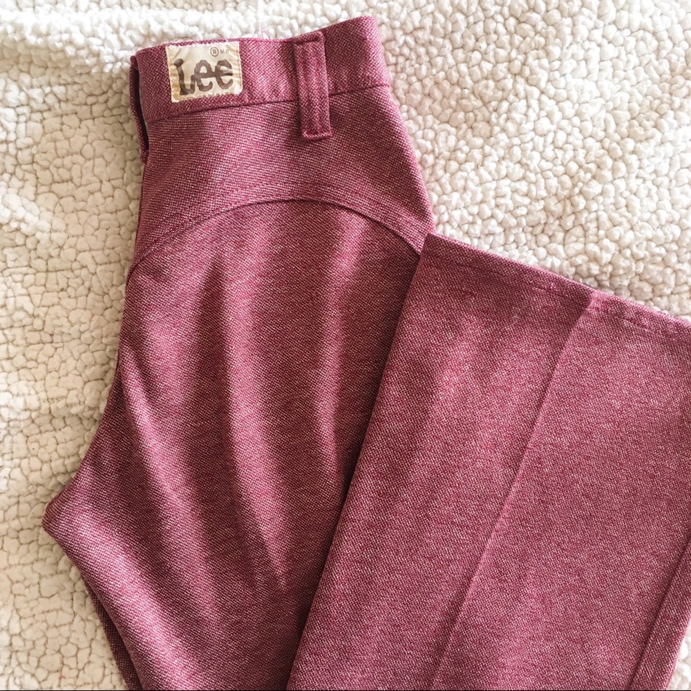 [vintage] 70’s Lee red flare pants